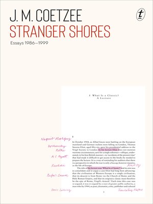 cover image of Stranger Shores: Essays 1986-1999